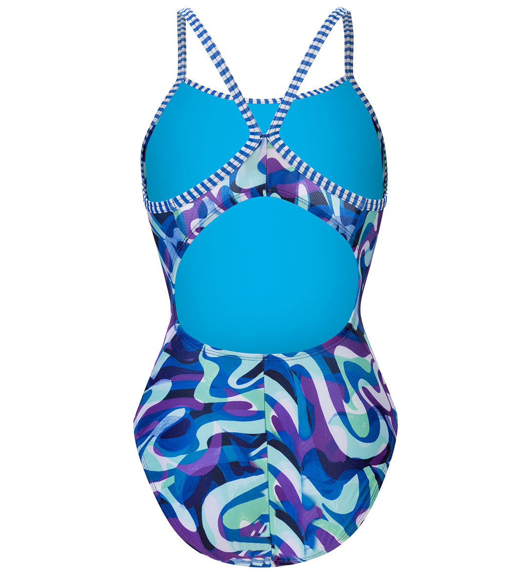 Dolfin Uglies Women's V-2 Back One Piece Swimsuit Groovy