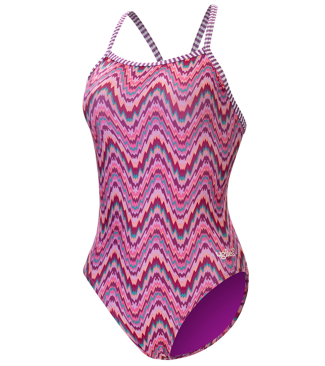 Dolfin Uglies Women's V-2 Back One Piece Swimsuit Nomad