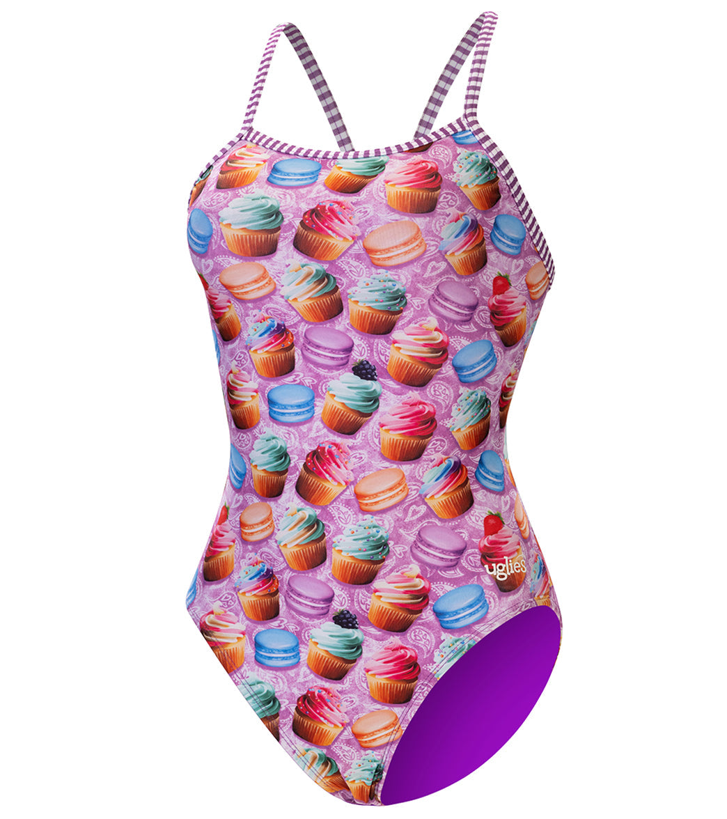 Dolfin Uglies Women's V-2 Back One Piece Swimsuit Bon Appetit