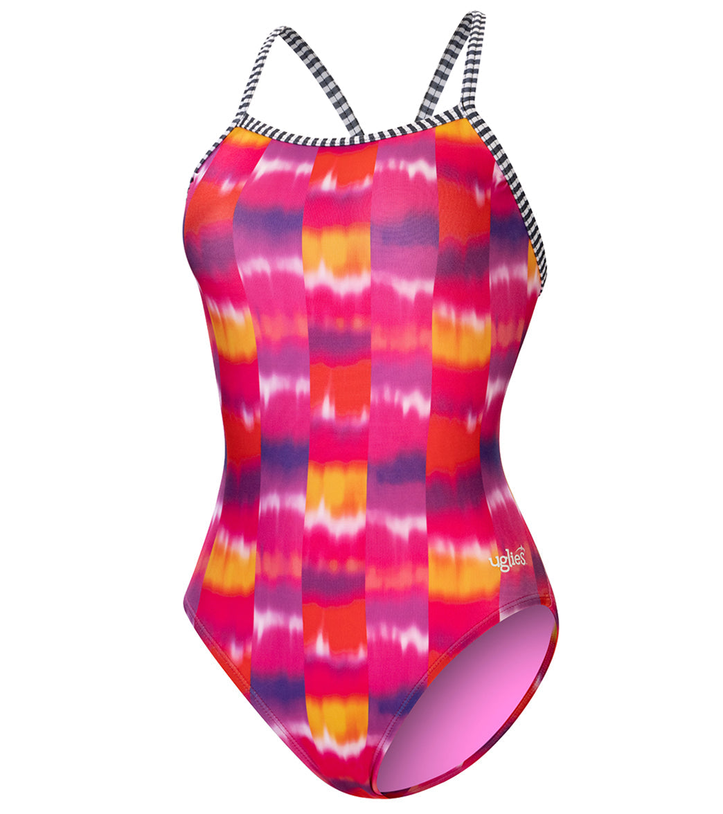 Dolfin Uglies Women's V-2 Back One Piece Swimsuit Far Out