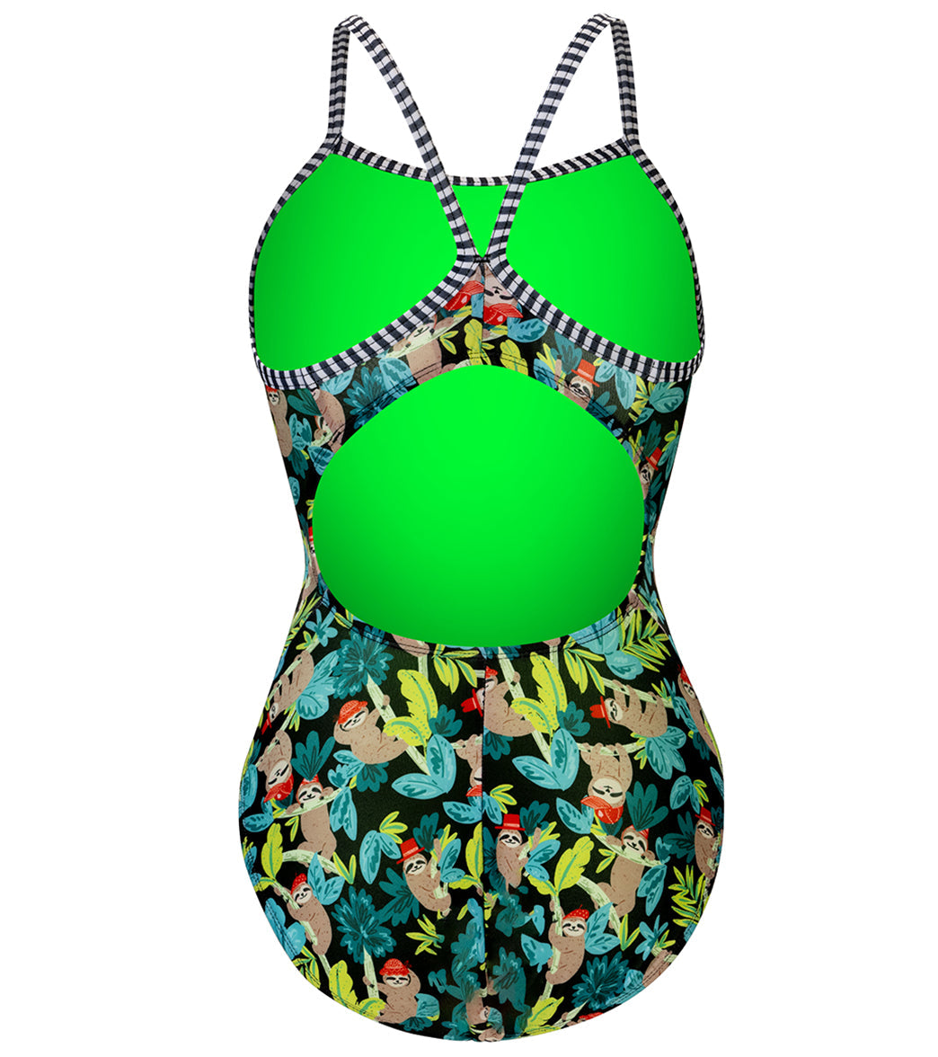 Dolfin Uglies Women's V-2 Back One Piece Swimsuit Hang Tight