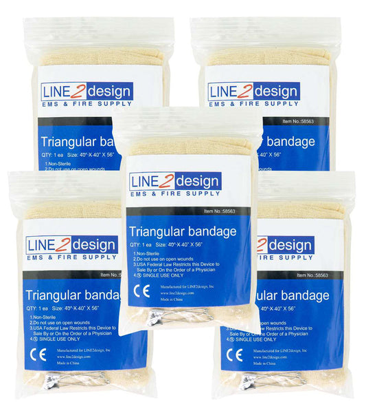 LINE2Design Medical Triangular Bandages Emergency First Aid