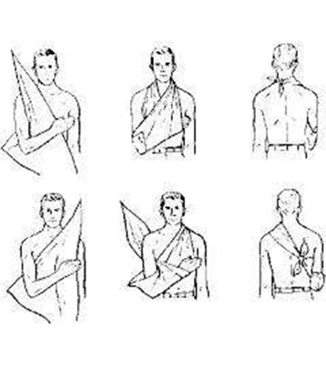 LINE2Design Medical Triangular Bandages Emergency First Aid