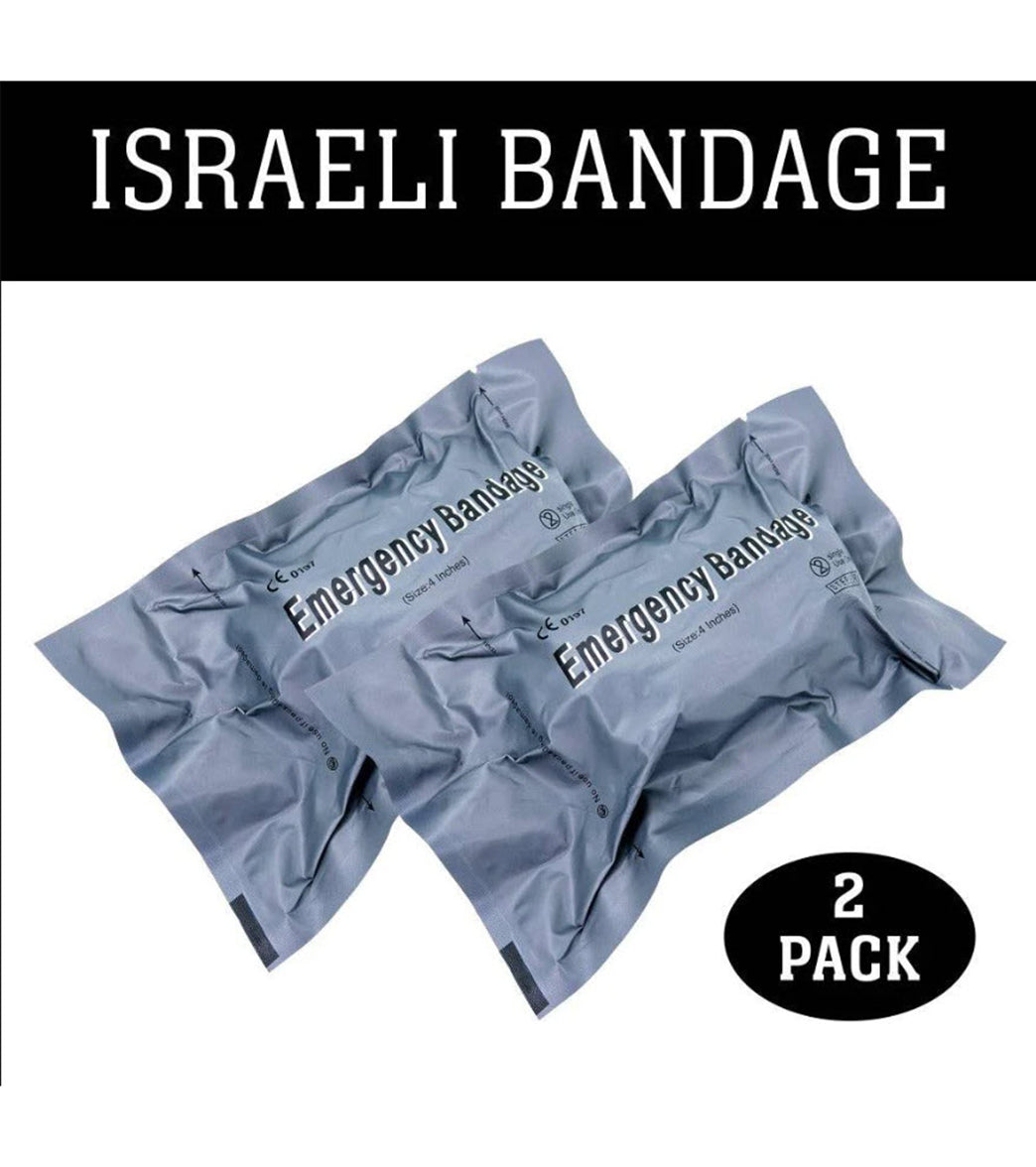 LINE2Design Israeli 4â€?Compression Bandage, Battle Dressing for First Aid