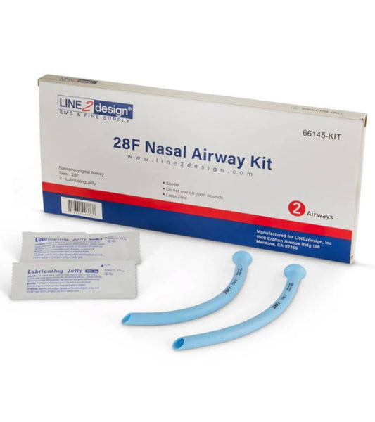 LINE2Design Nasopharyngeal (Nasal) Airway 28F Kit