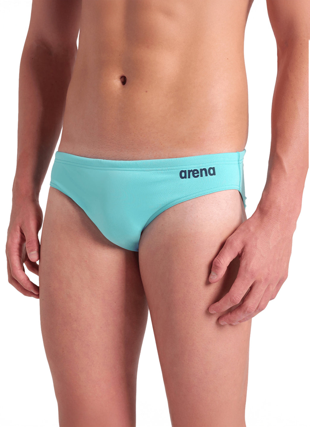 Arena Men's Solid Brief Swimsuit Water/Navy