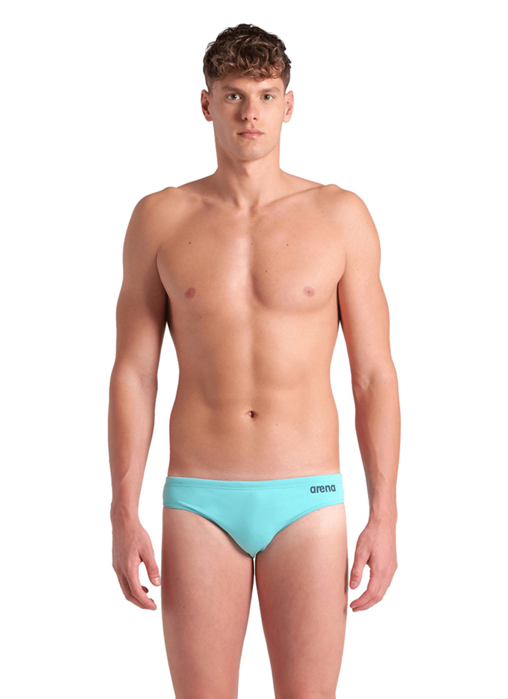 Arena Men's Solid Brief Swimsuit Water/Navy