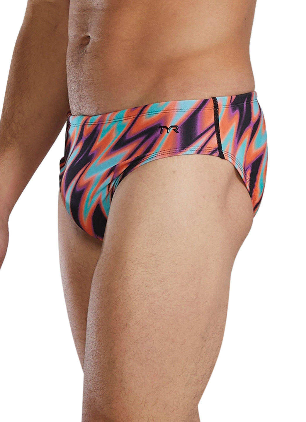 TYR Men's Disarray Durafast Elite Brief Swimsuit