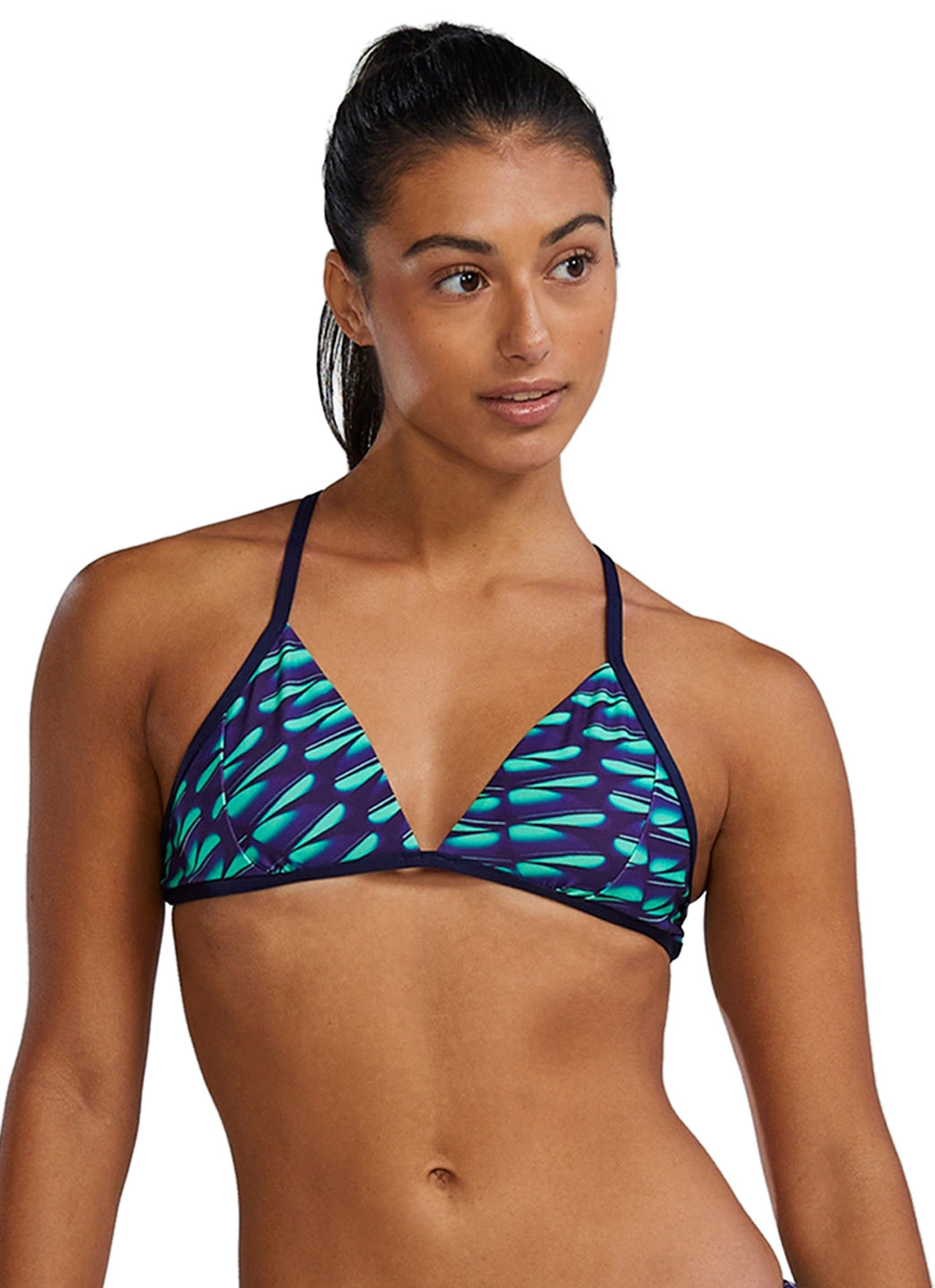 TYR Women's Dragonflyte Durafast Elite Triangle Tieback Bikini Top