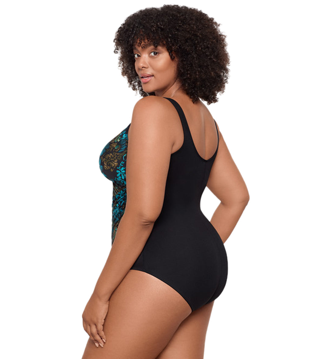Miraclesuit Plus Women's Plus Size Flor De Mare Oceanus One Piece Swimsuit
