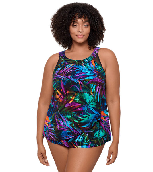 Miraclesuit Plus Women's Plus Size Palma Paradiso Ursula Tankini Top