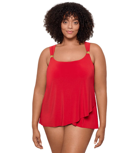 Miraclesuit Plus Women's Plus Size Razzle Dazzle Dazzle Tankini Top