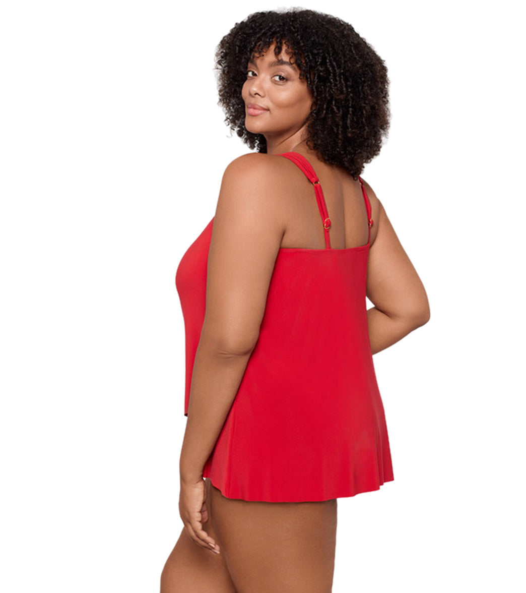 Miraclesuit Plus Women's Plus Size Razzle Dazzle Dazzle Tankini Top