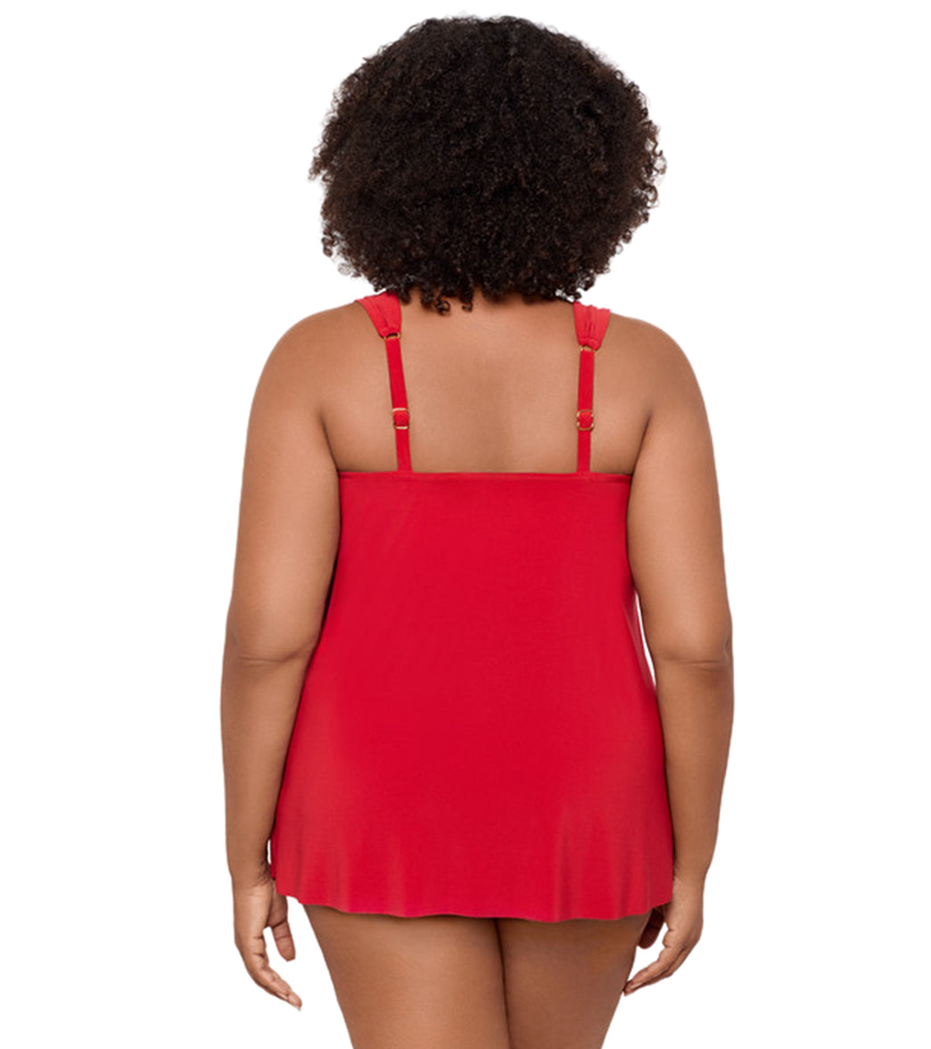 Miraclesuit Plus Women's Plus Size Razzle Dazzle Dazzle Tankini Top