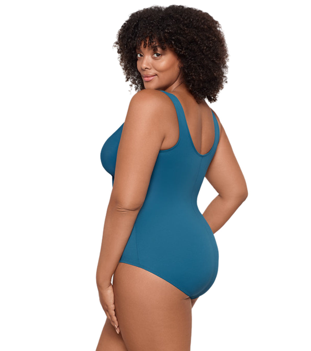 Miraclesuit Plus Women's Plus Size Solid Oceanus One Piece Swimsuit