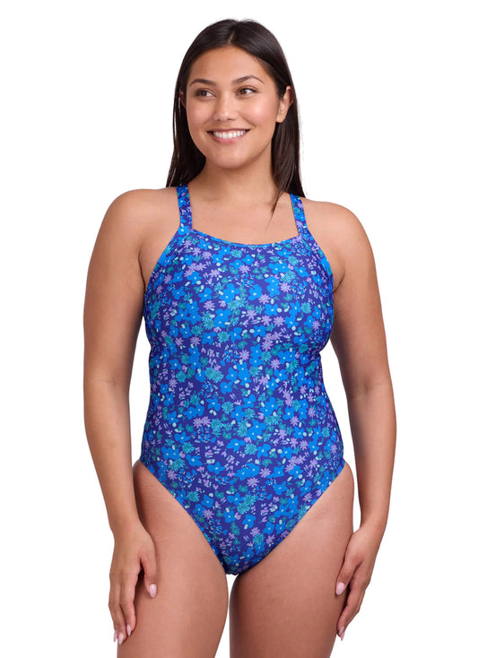 JOLYN Women's Breeze Caroline Printed One Piece Swimsuit