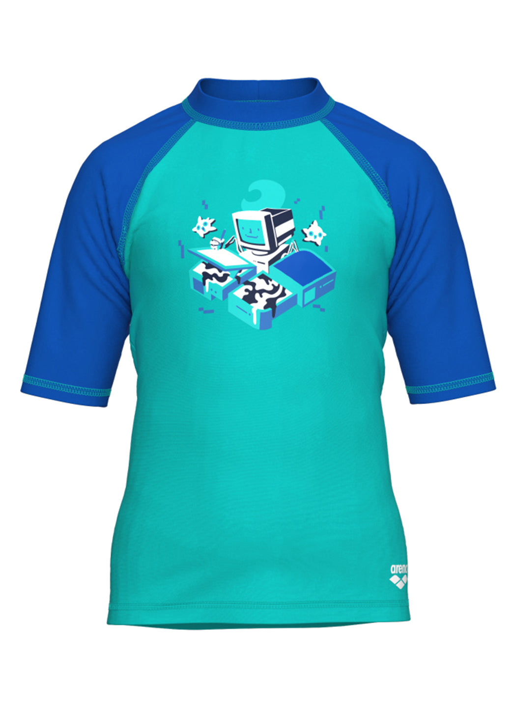 Arena Kids' Friends Short Sleeve Rashguard (Toddler, Little Kid)