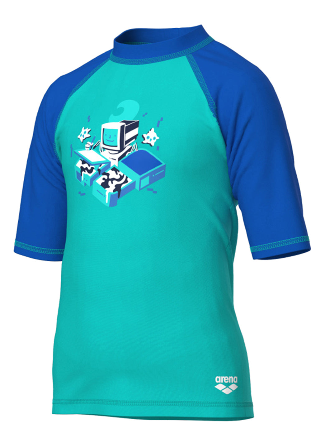 Arena Kids' Friends Short Sleeve Rashguard (Toddler, Little Kid)