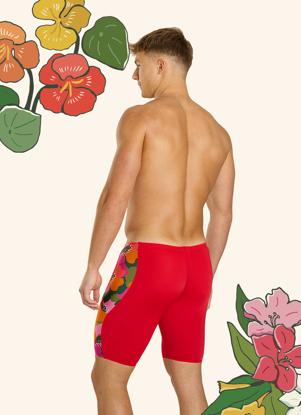 Sporti HydroLast Petal Pop Splice Jammer Swimsuit (22-40)