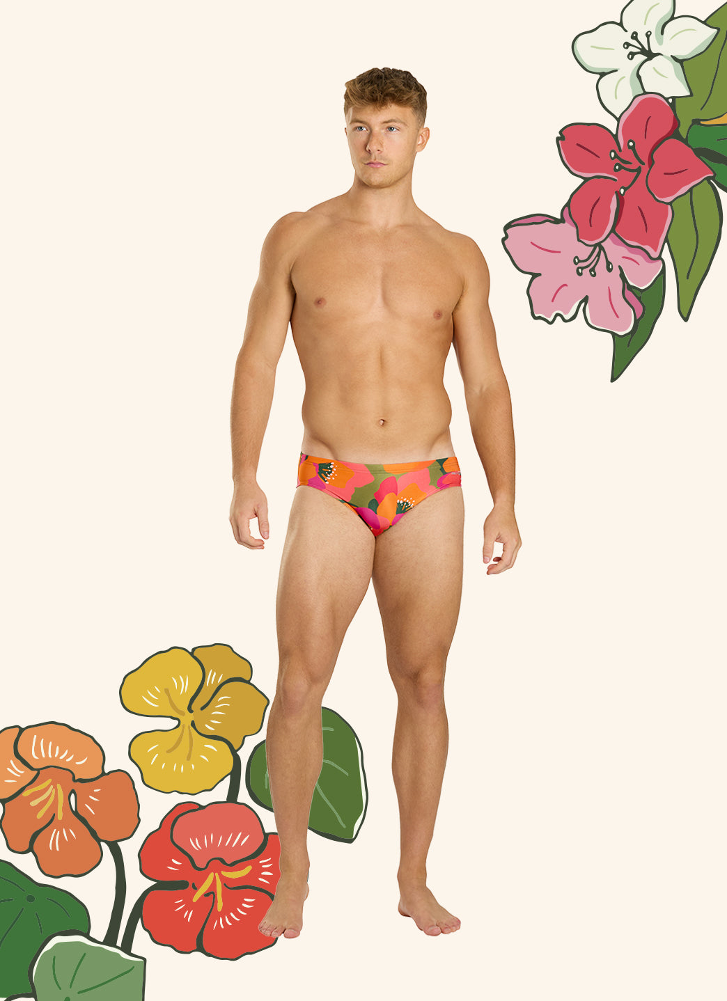 Sporti HydroLast Petal Pop Brief Swimsuit (26-40)