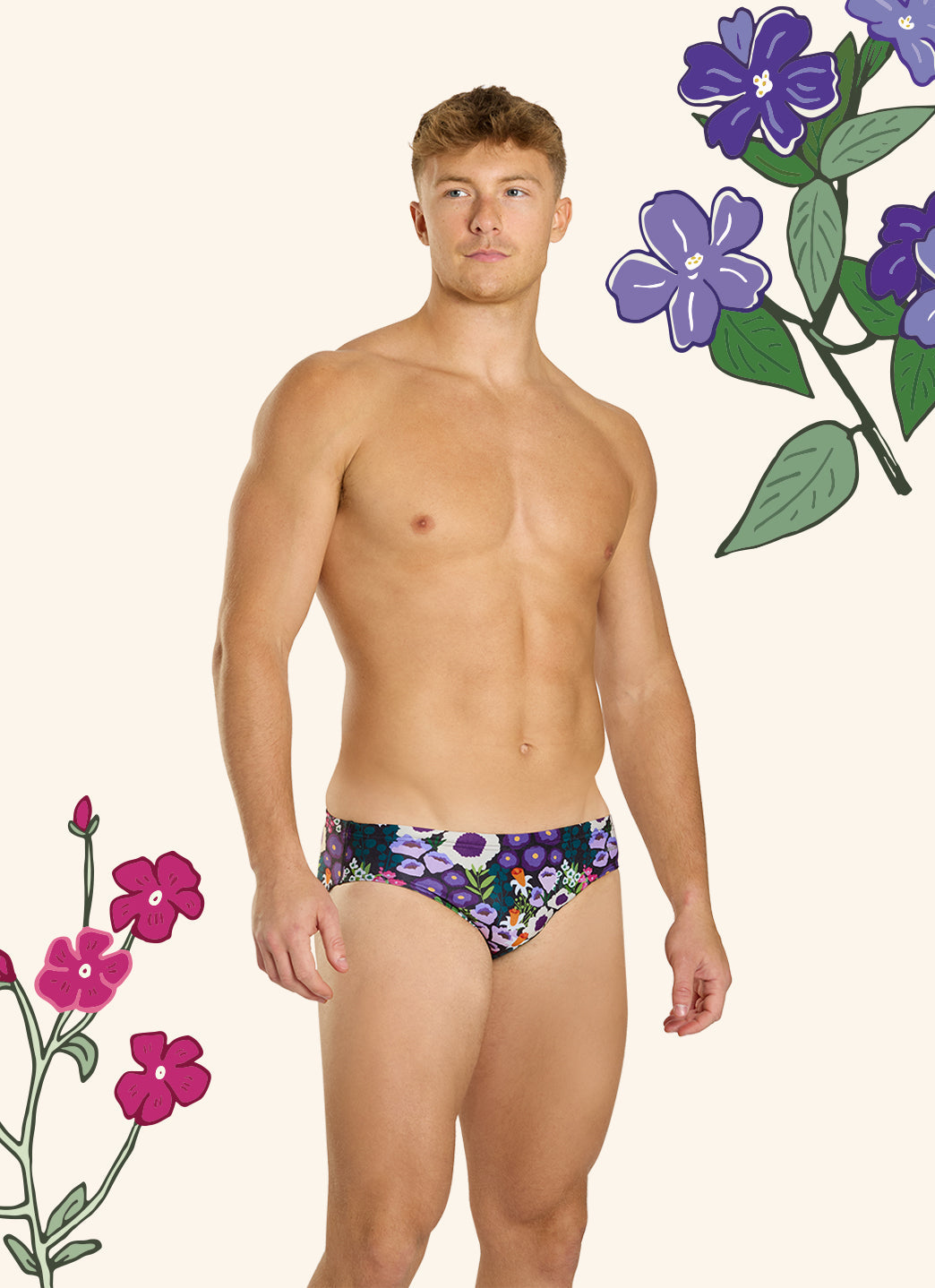 Sporti HydroLast Spring Meadow Brief Swimsuit (26-40)