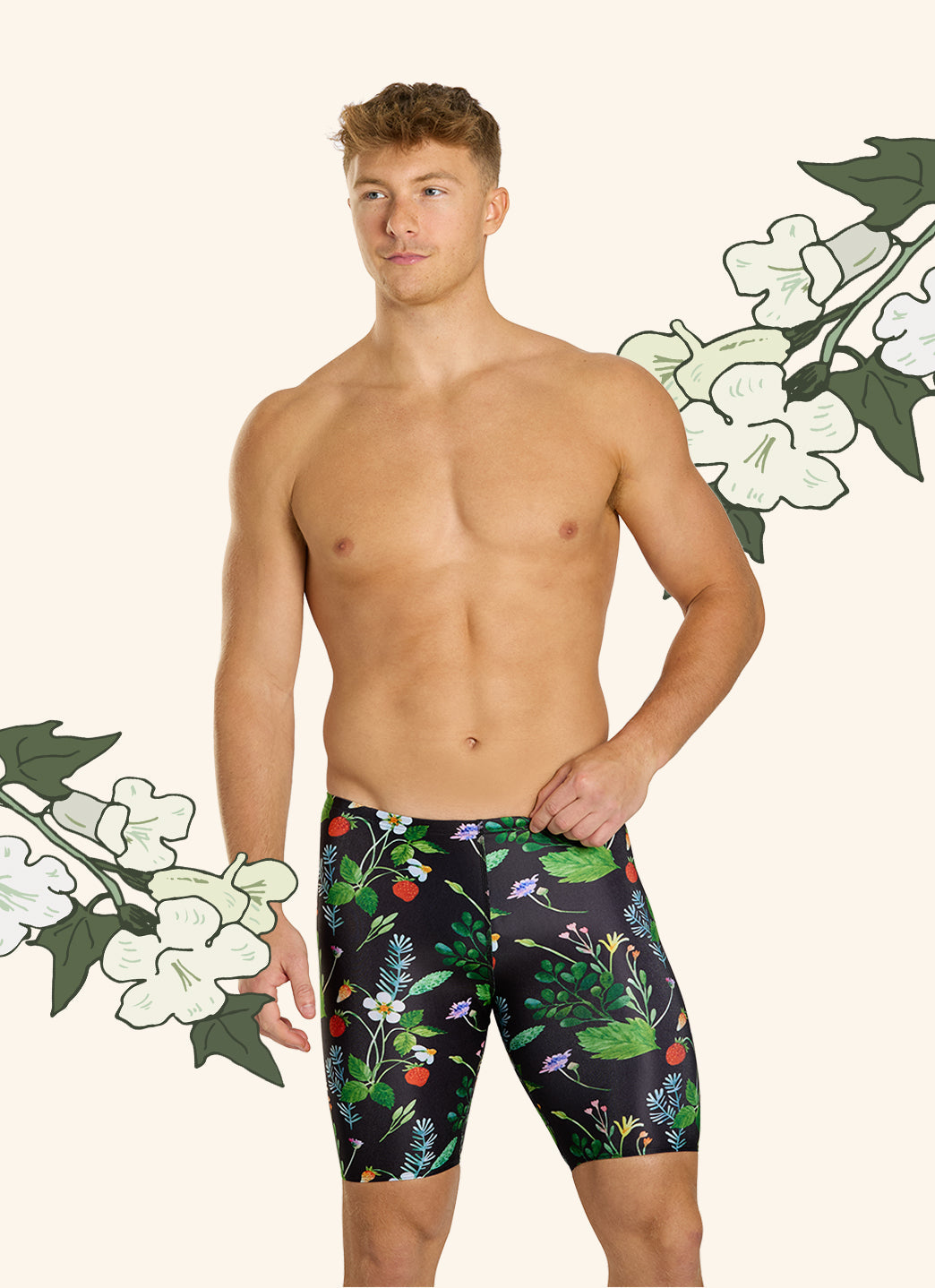 Sporti HydroLast Strawberry Fields Jammer Swimsuit (22-40)