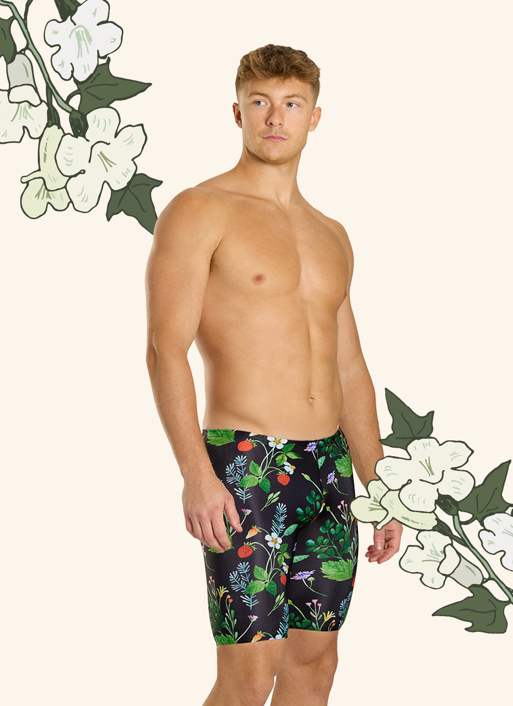 Sporti HydroLast Strawberry Fields Jammer Swimsuit (22-40)