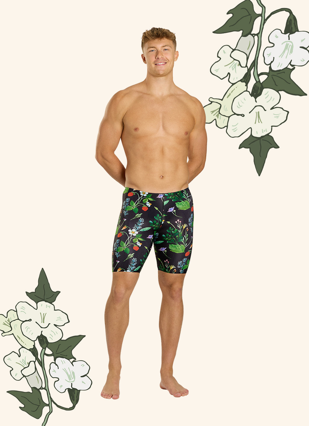 Sporti HydroLast Strawberry Fields Jammer Swimsuit (22-40)