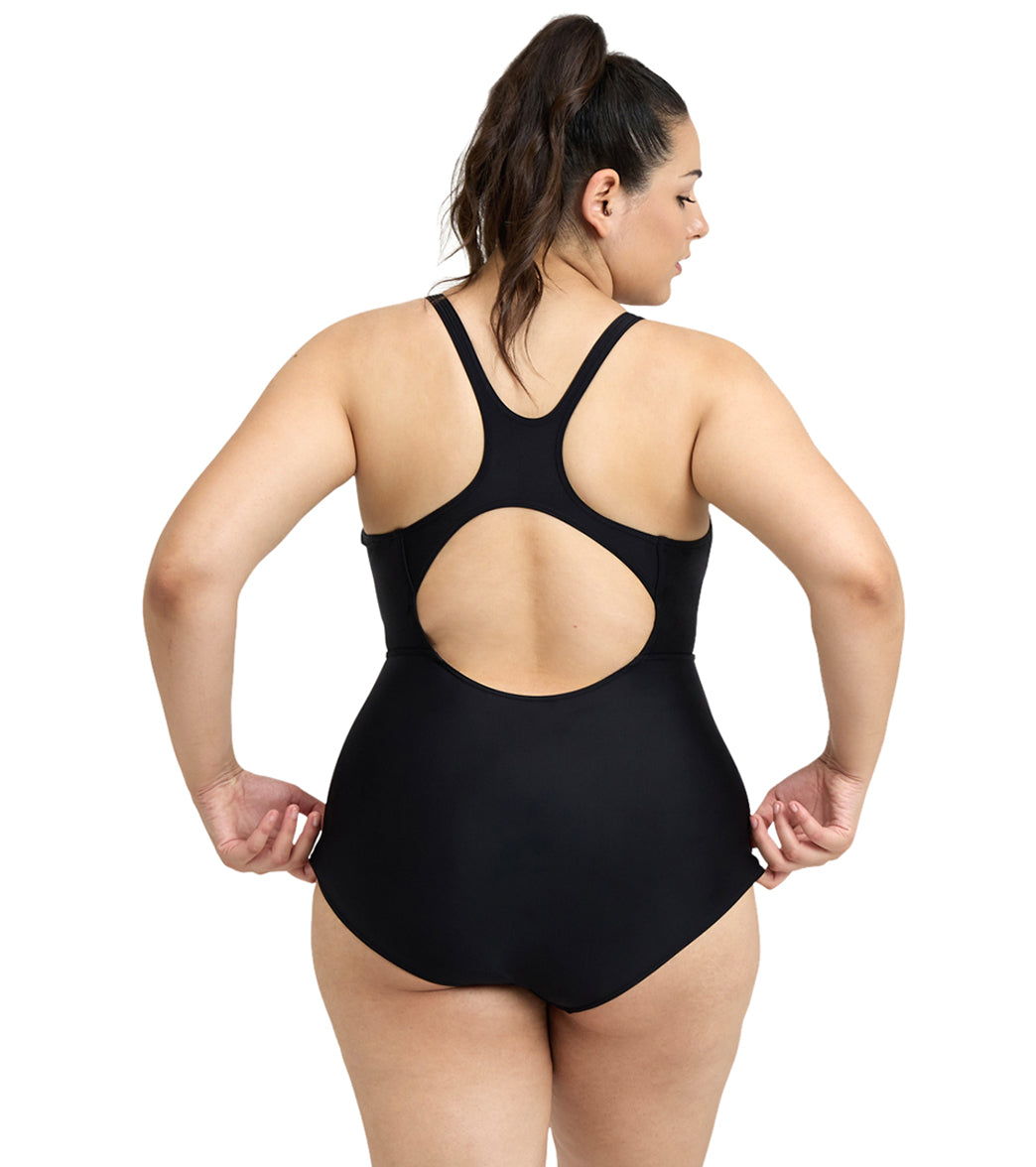 Arena Women's Plus Size Control Panel Pro Back One Piece Swimsuit