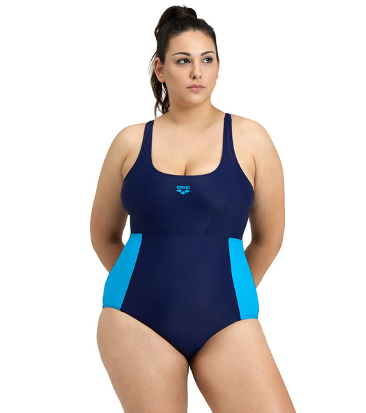 Arena Women's Plus Size Control Panel Pro Back One Piece Swimsuit