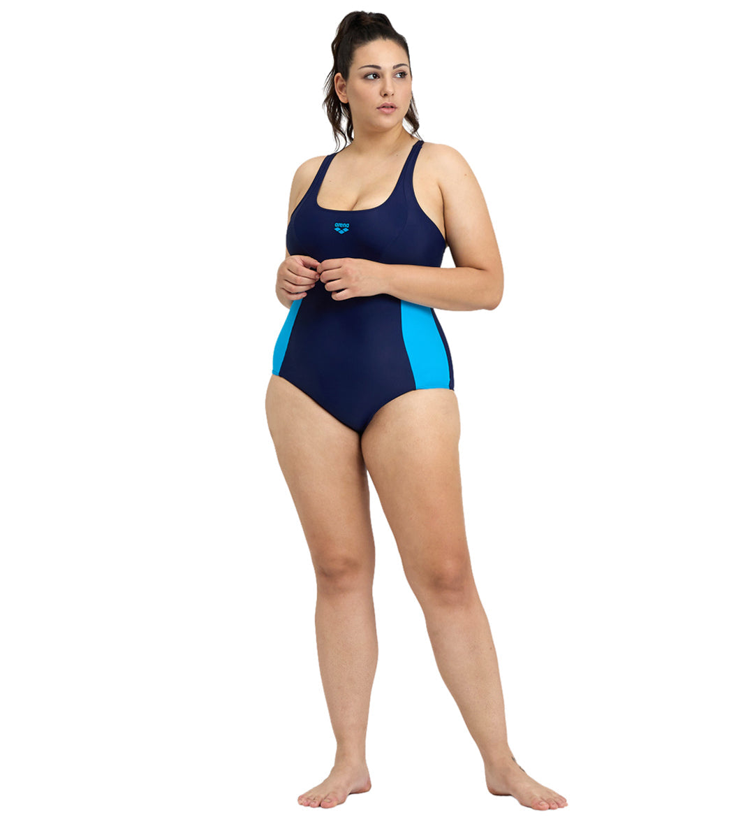 Arena Women's Plus Size Control Panel Pro Back One Piece Swimsuit