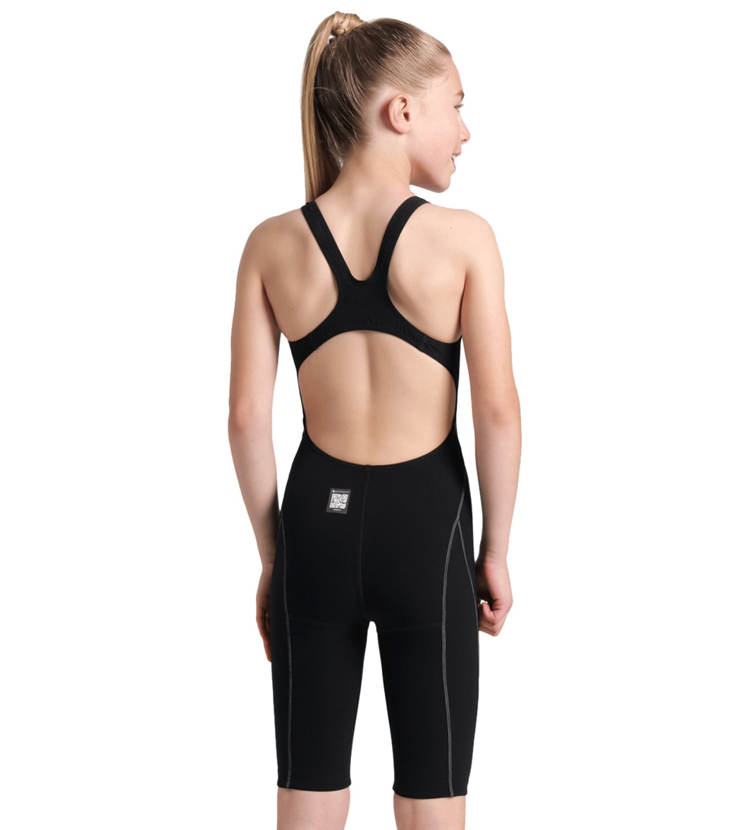 Arena Girls' Powerskin Impulso Open Back Tech Suit Swimsuit