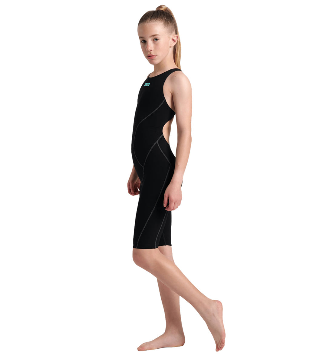 Arena Girls' Powerskin Impulso Open Back Tech Suit Swimsuit