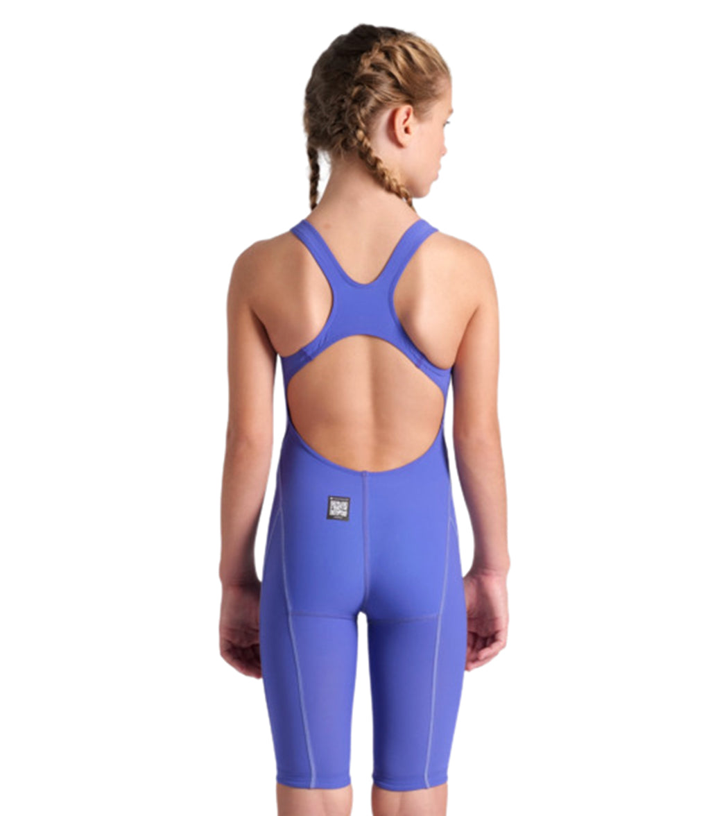 Arena Girls' Powerskin Impulso Open Back Tech Suit Swimsuit