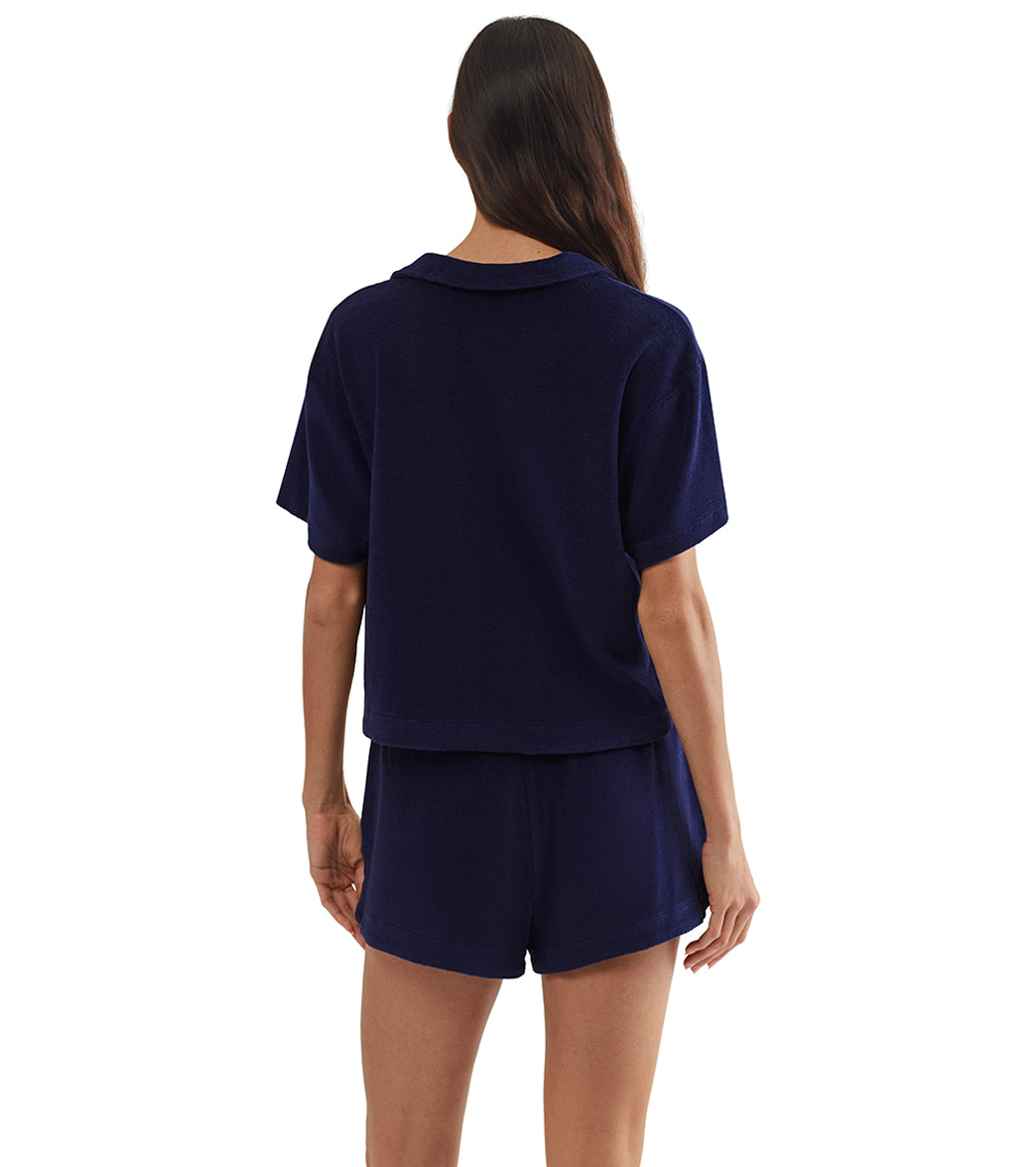 Polo Ralph Lauren Women's Collar Shirt & Short Set