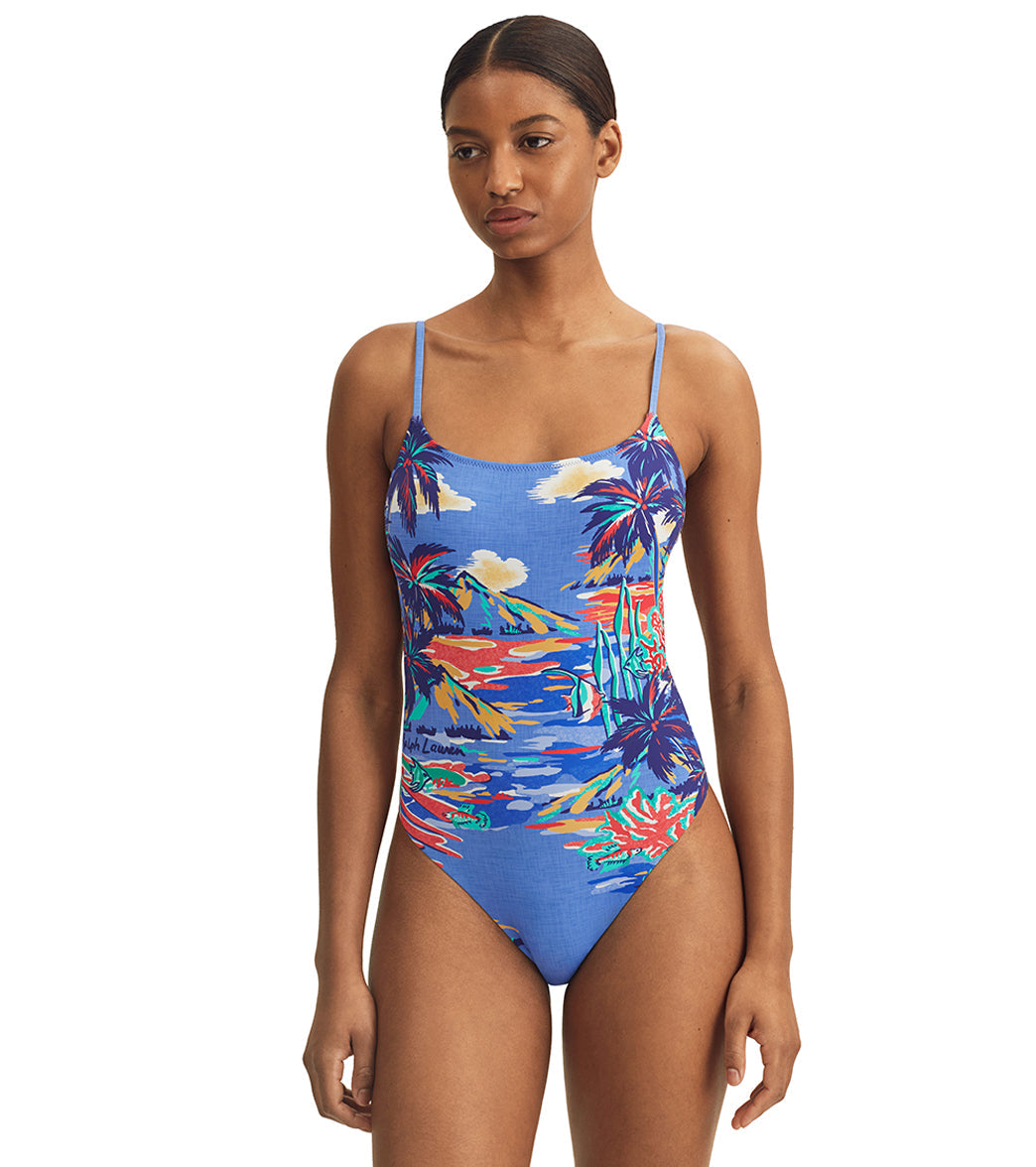 Polo Ralph Lauren Women's Scenic Kennedy One Piece Swimsuit