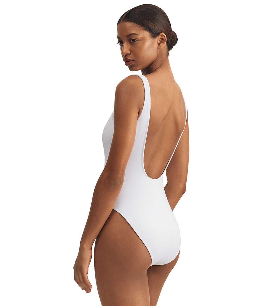 Polo Ralph Lauren Women's Scoop Tank Printed Terry One Piece Swimsuit