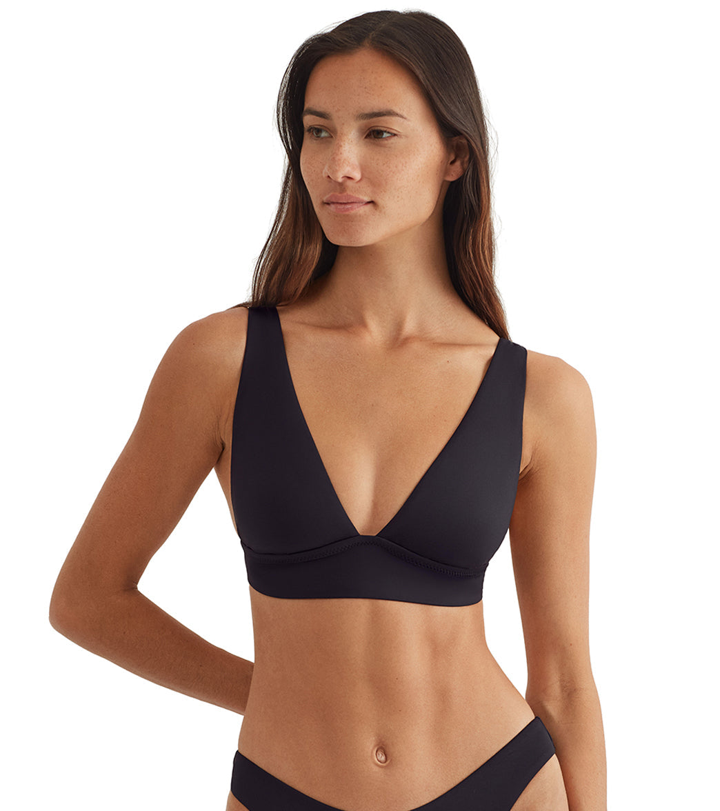 Polo Ralph Lauren Women's Signature Solids Over The Shoulder V Neck Bikini Top