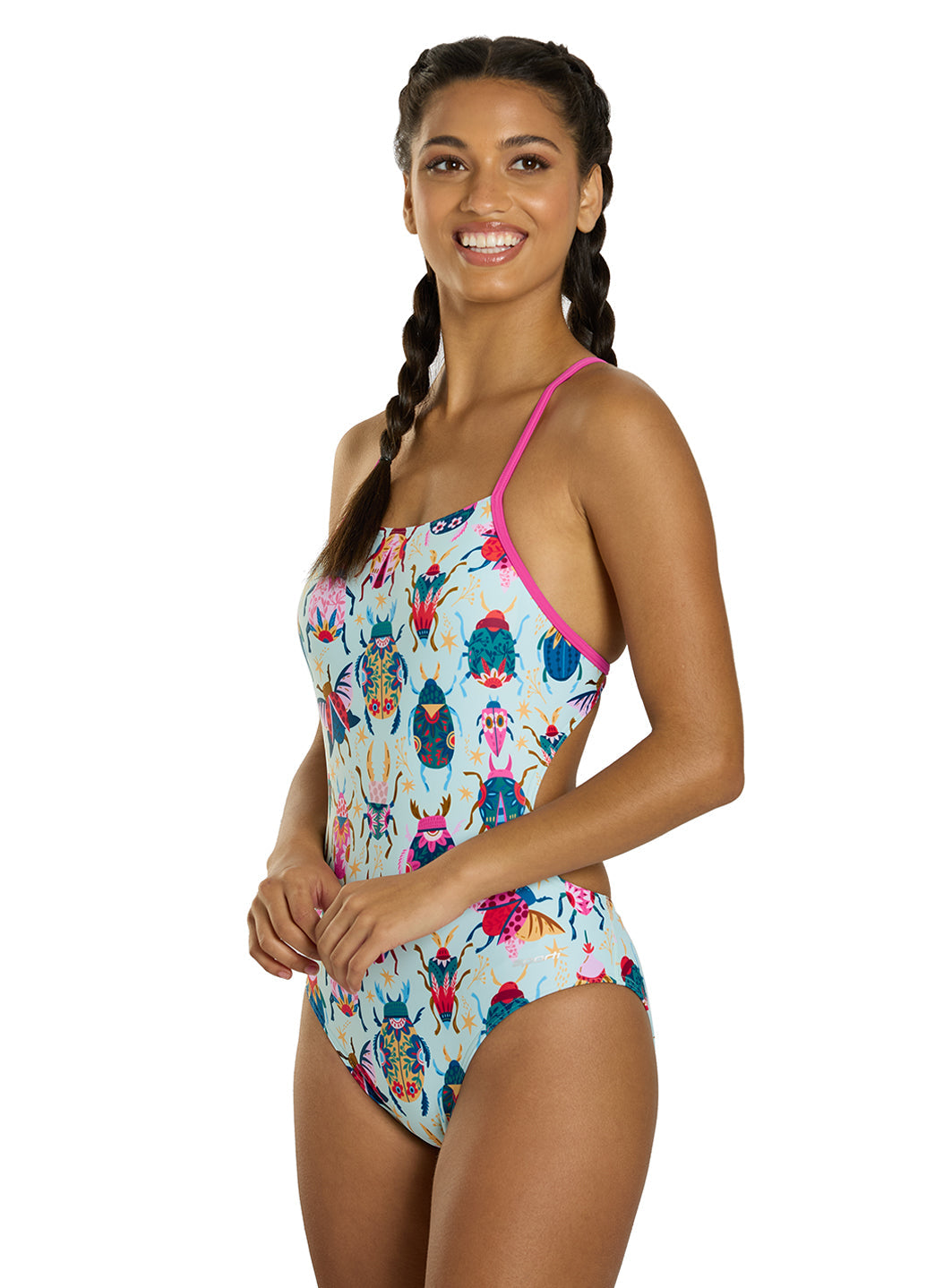 Sporti Beetle Brights Micro Back One Piece Swimsuit (26-40)
