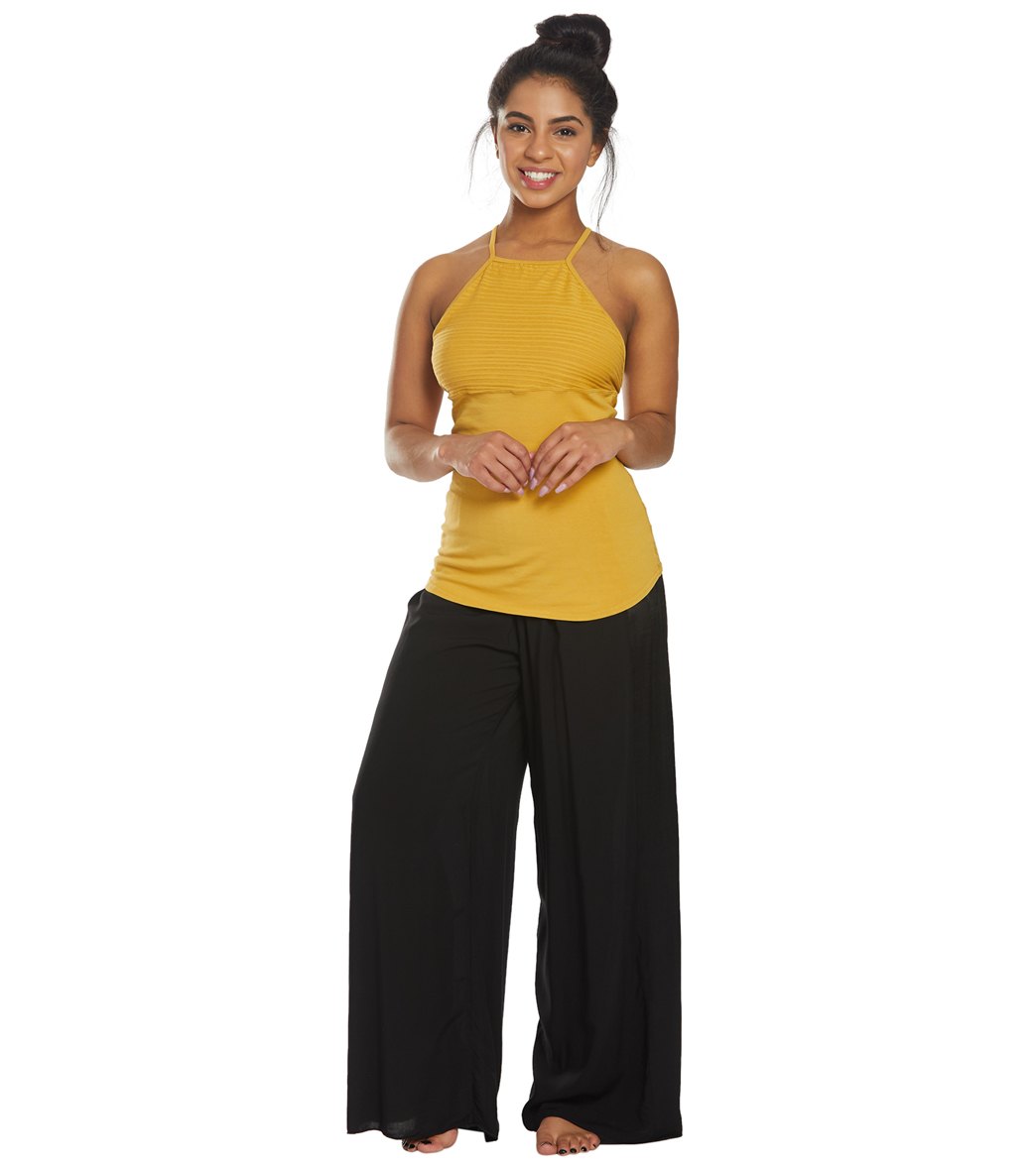 Hard Tail Mitered Low V-Back Yoga Support Tank