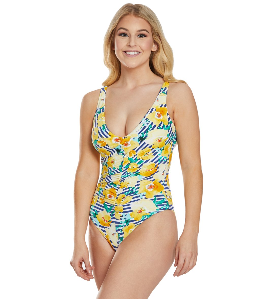 Skye Primavera Jennifer V Neck One Piece Swimsuit
