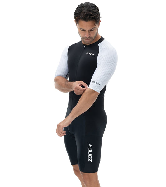 Zone 3 Men's Lava Long Distance  Full Zip Tri Suit
