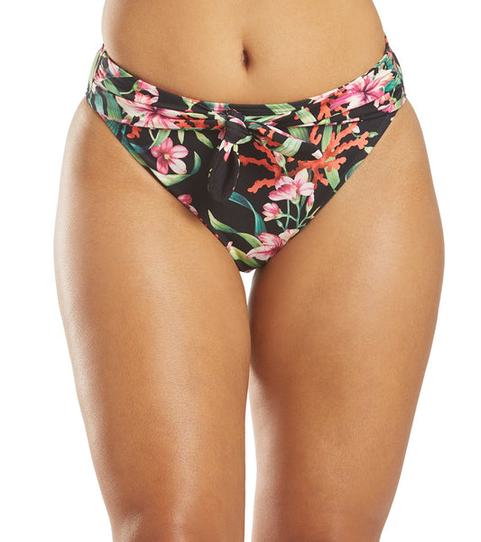 Carmen Marc Valvo Tie Front Bikini Bottom