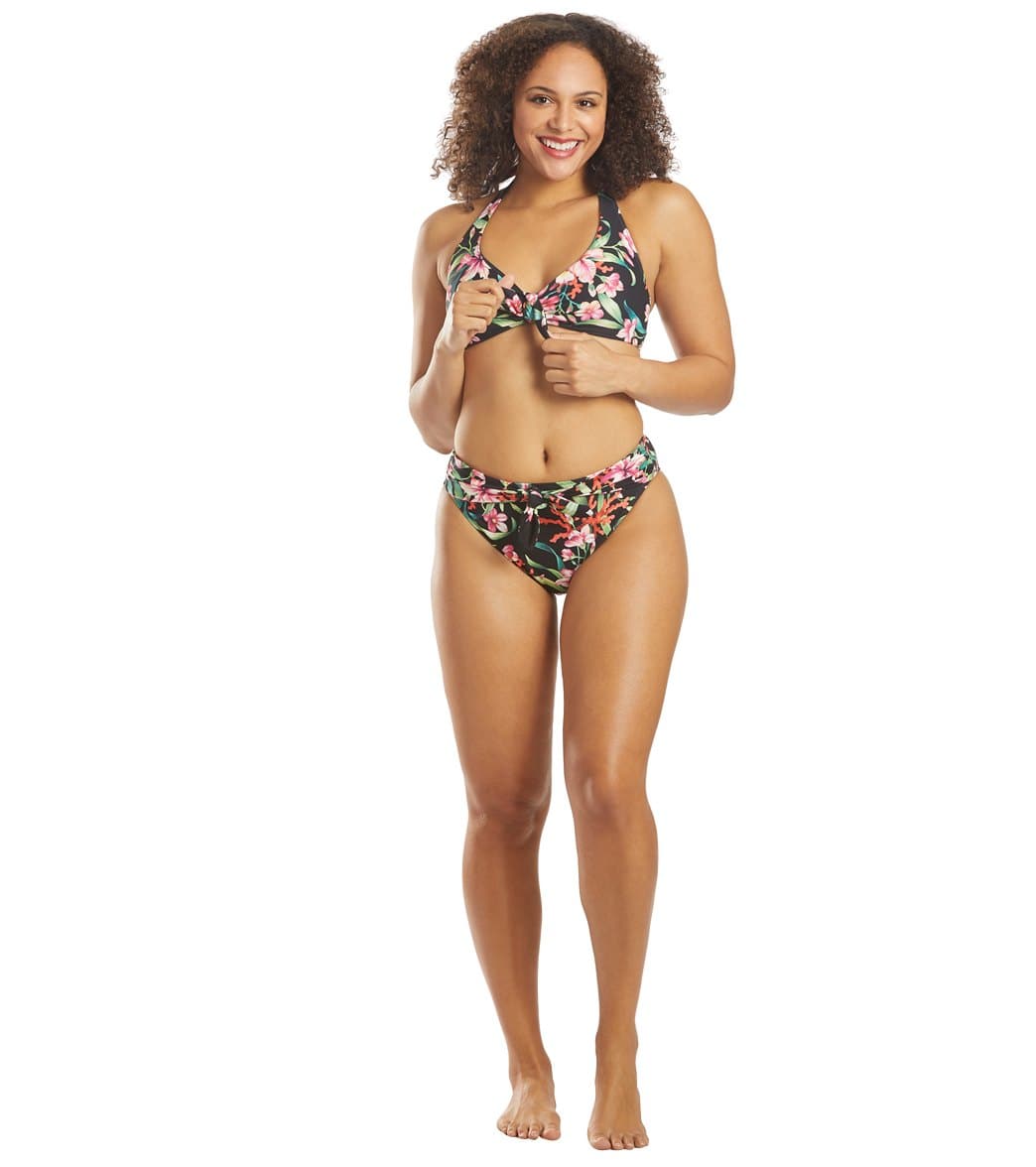 Carmen Marc Valvo Tie Front Bikini Bottom