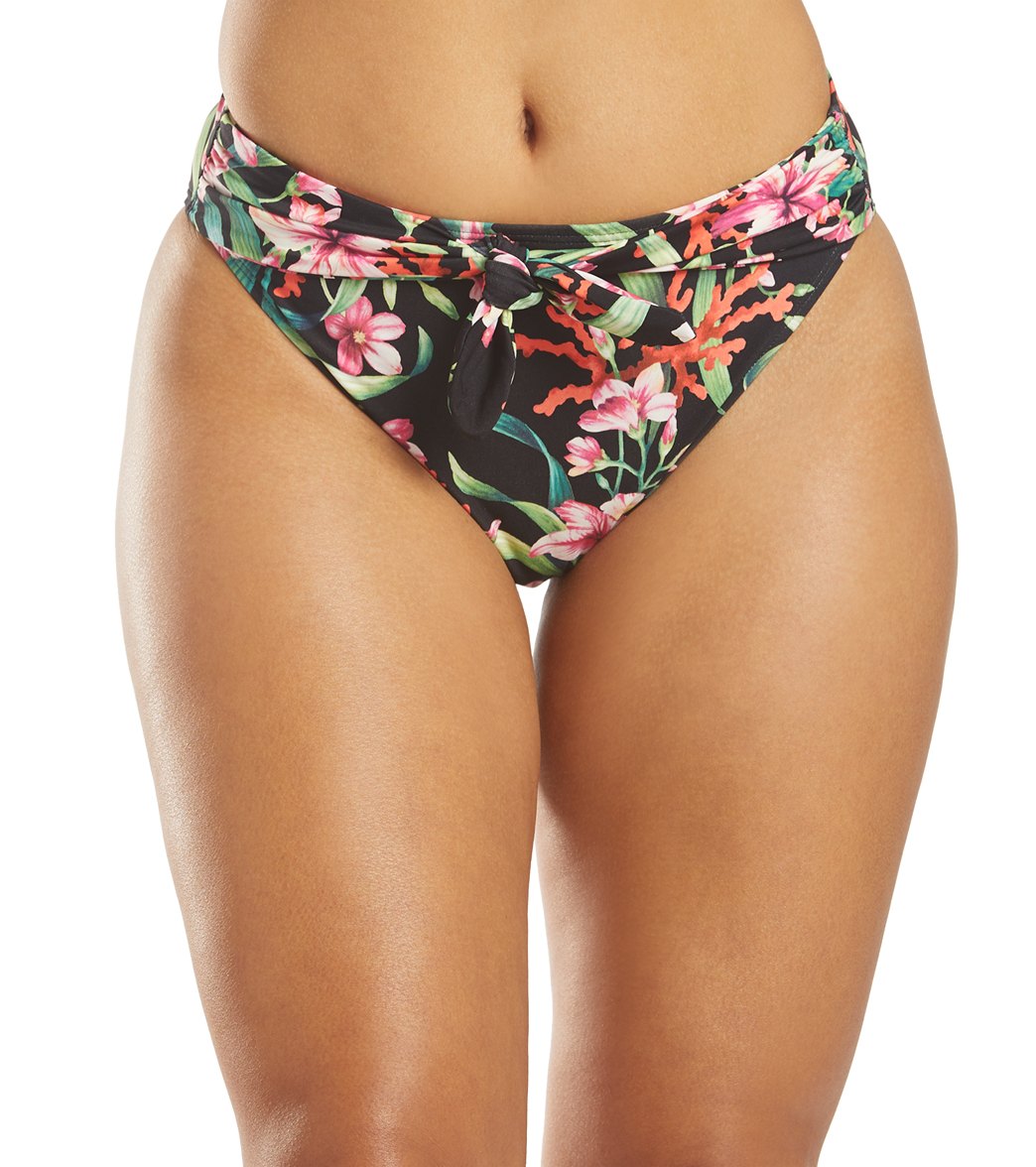 Carmen Marc Valvo Tie Front Bikini Bottom