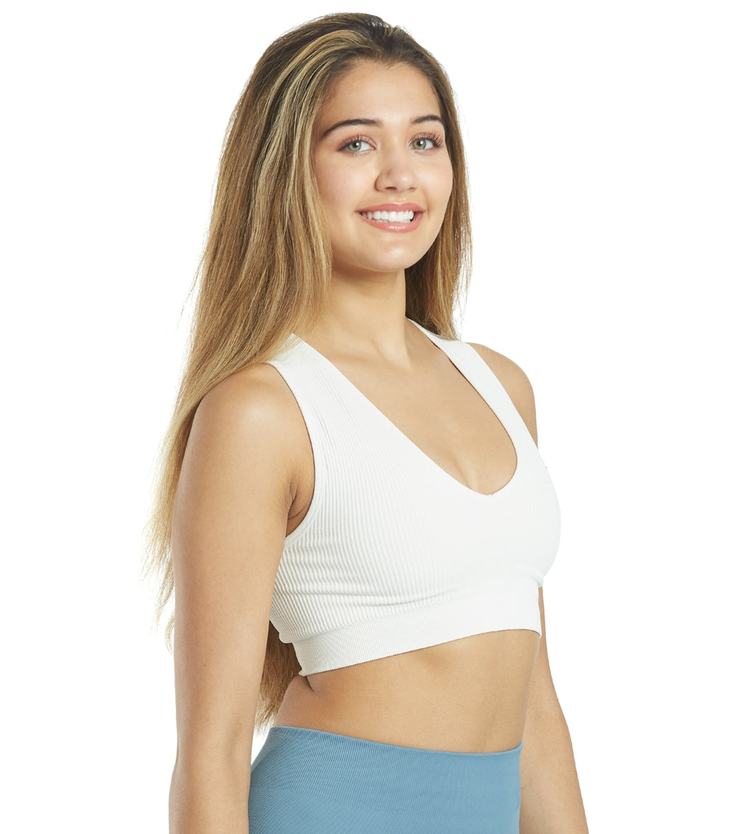 Spiritual Gangster Ribbed Metta Plunge Yoga Brami