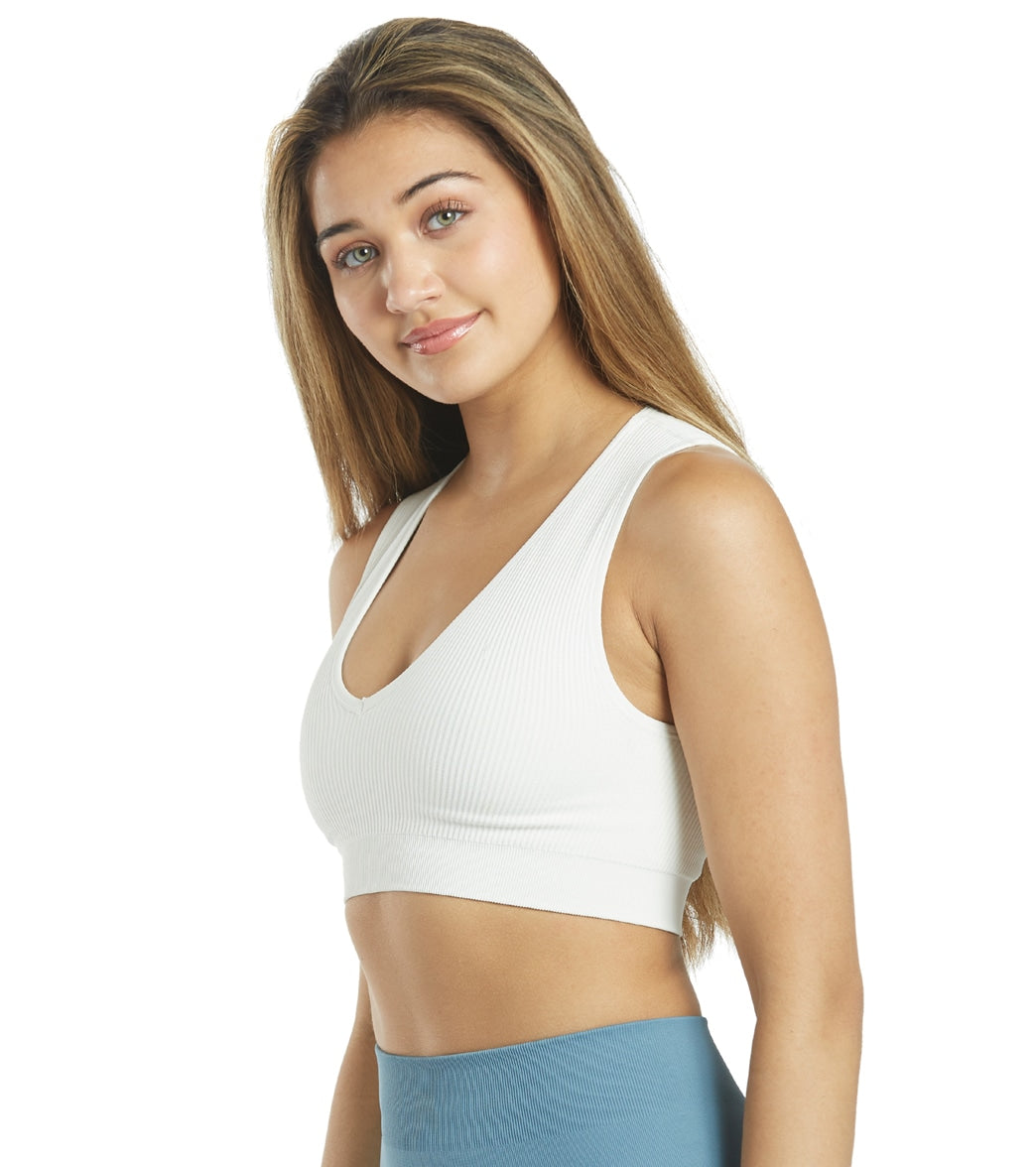 Spiritual Gangster Ribbed Metta Plunge Yoga Brami