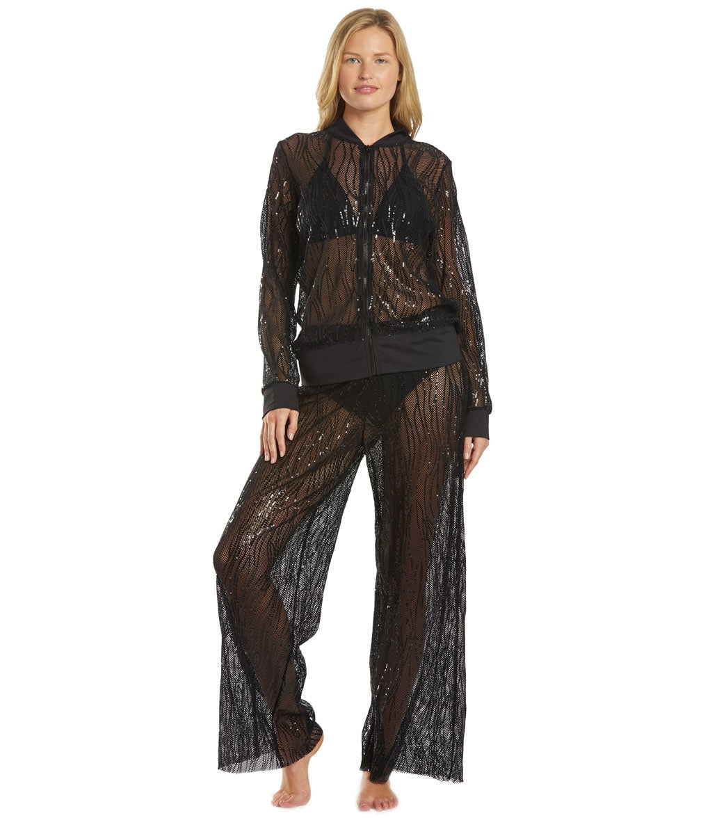 Carmen Marc Valvo Monaco Tides Bomber Jacket Cover Up