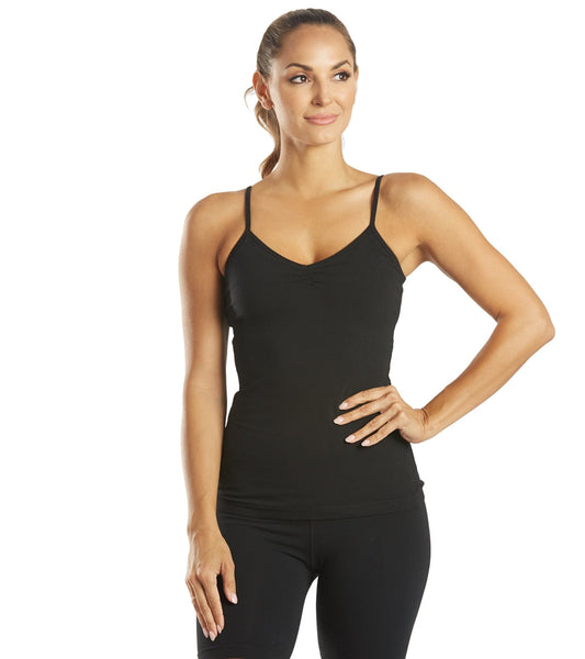 Hard Tail Shirred Yoga Tank