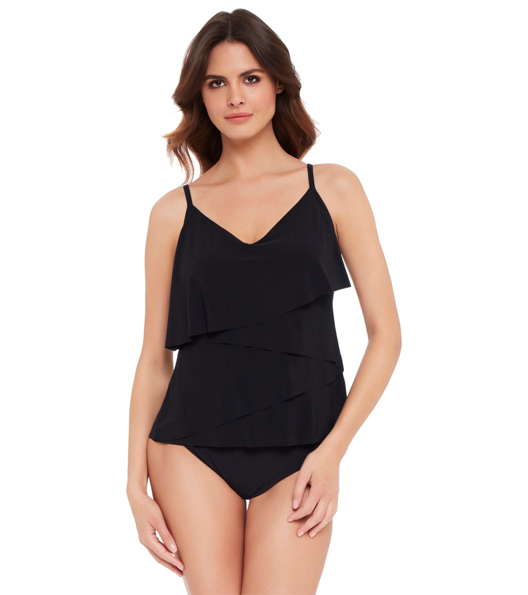 Magicsuit by Miraclesuit Women's Solid Chloe Tankini Top